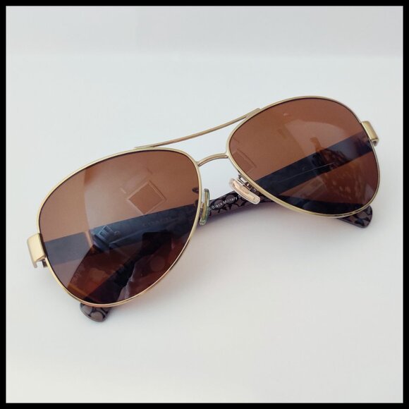 Coach Christina Aviator Sunglasses L103/HC 7047 FRAMES ONLY 59-13-135 with Case main image 4